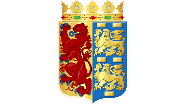 Wapen provincie Noord-Holland Provinciewapen Noord-Holland - in kleur op transparante achtergrond - 600 * 337 pixels